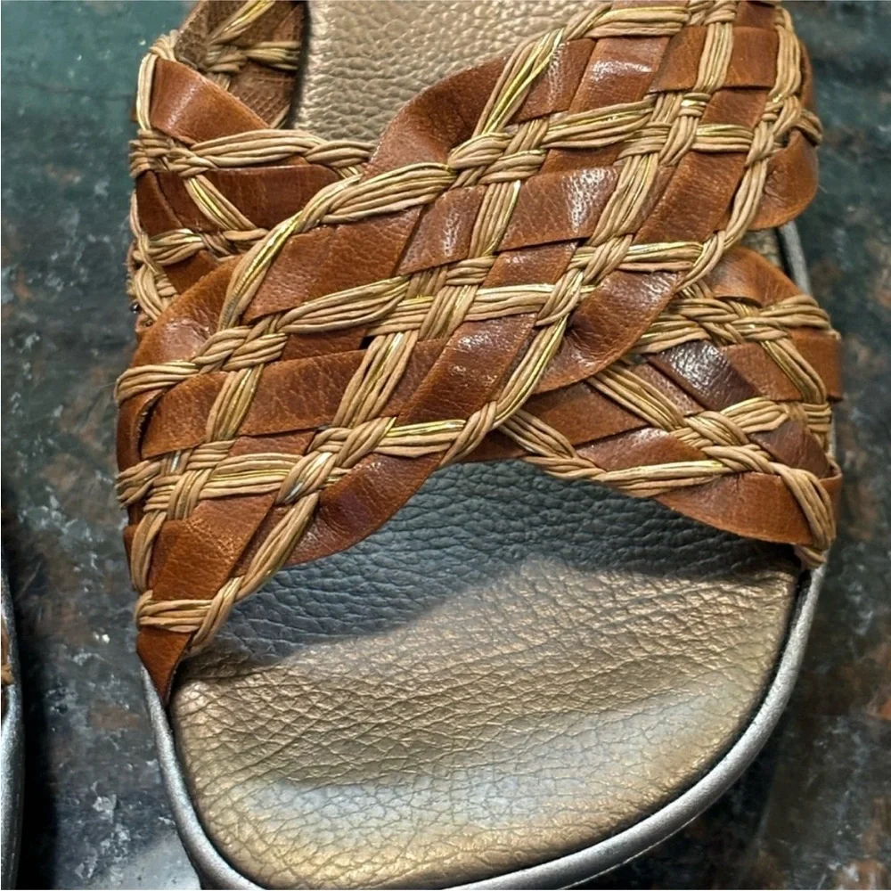 Sesto Meucci Sandal Italian made Braided Leather Size 6.5